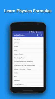 Physics Formulas android App screenshot 2